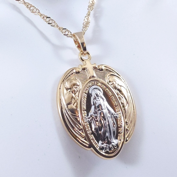 💞 Virgin Mary Pendant + Necklace - Picture 4 of 8
